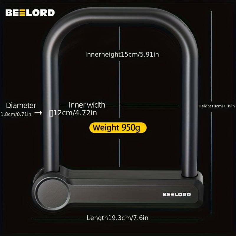 BEELORD Cadena Haute sécurité U-Lock