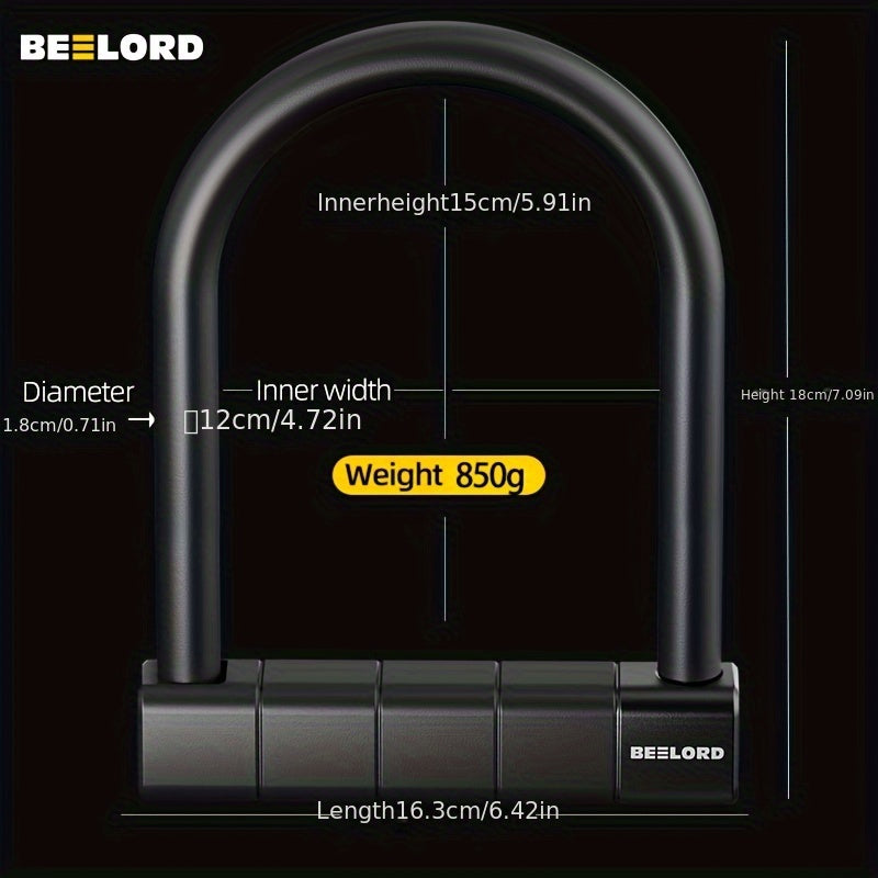 BEELORD Cadena Haute sécurité U-Lock