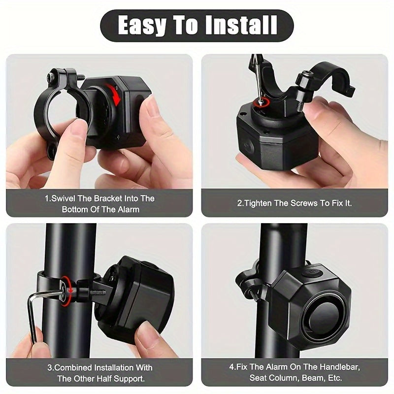 Anti-Vol Alarm Vibration detection,  Batterie rechargeable 6 mois d'autonomie.
