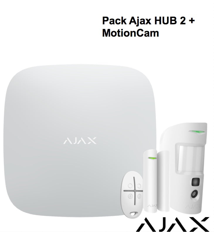 Pack Ajax Hub 2 PLUS MotionCam Blanc