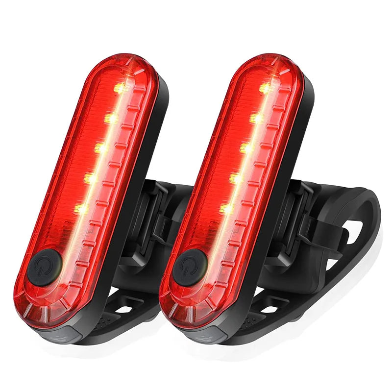 Feu arrière de vélo LED rechargeable par USB