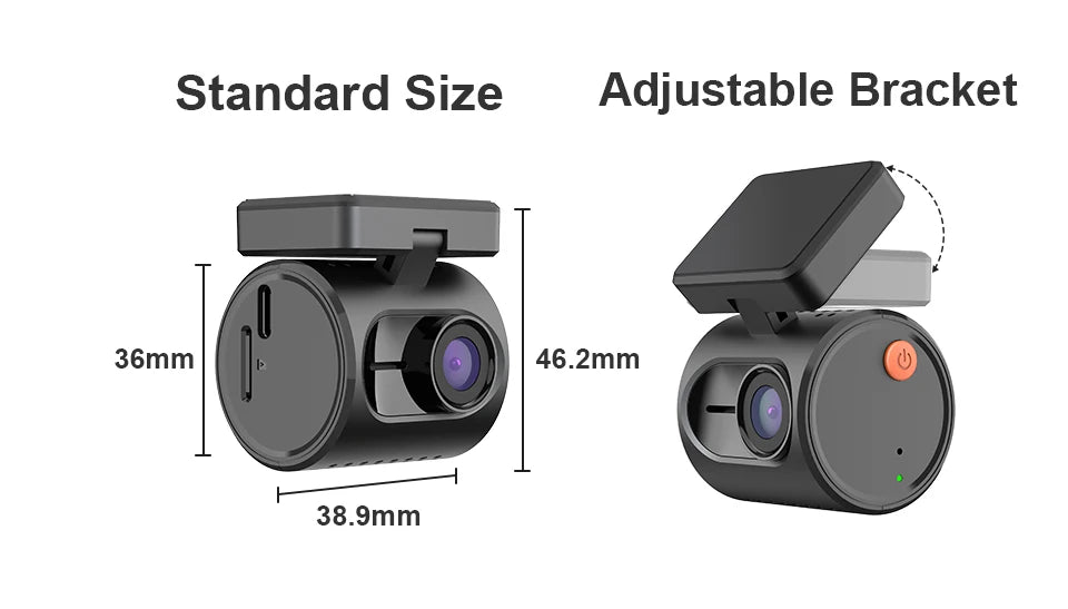 Mini Caméra  DVR, Enregistreur Vidéo, Commande Vocale d'Urgence, Vision Nocturne,