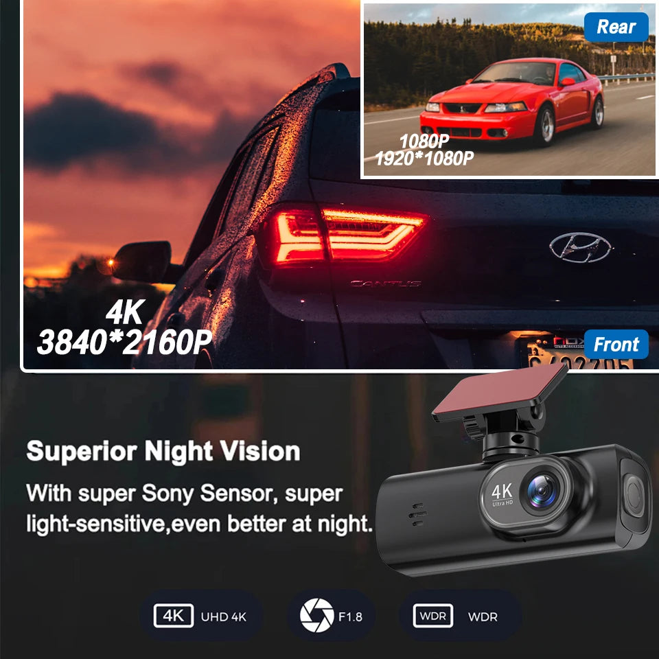 Caméra Prada UHD 4K avec GPS WiFi vision nocturne