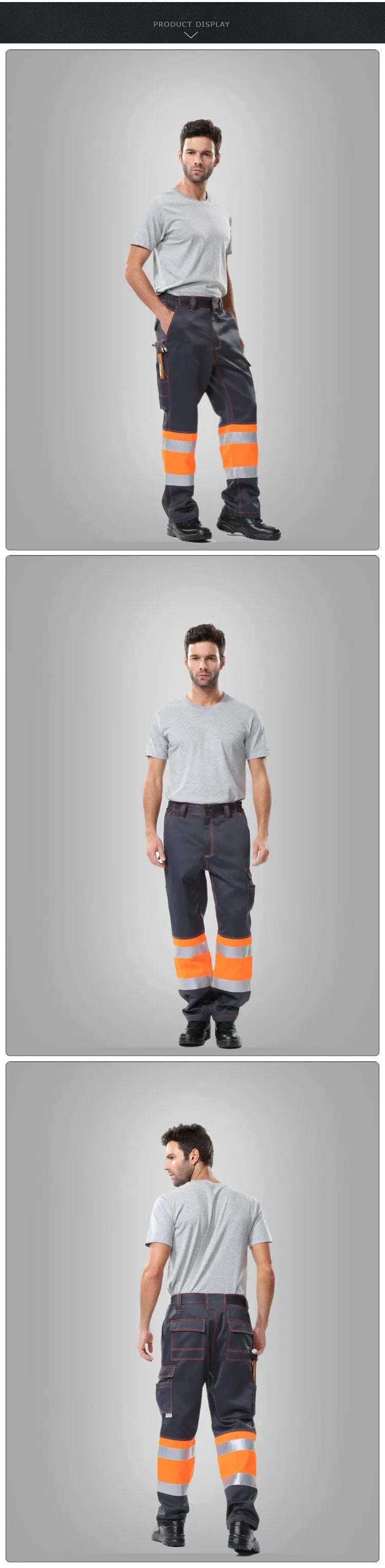 pantalon de travail homme multi poches cargo résistant