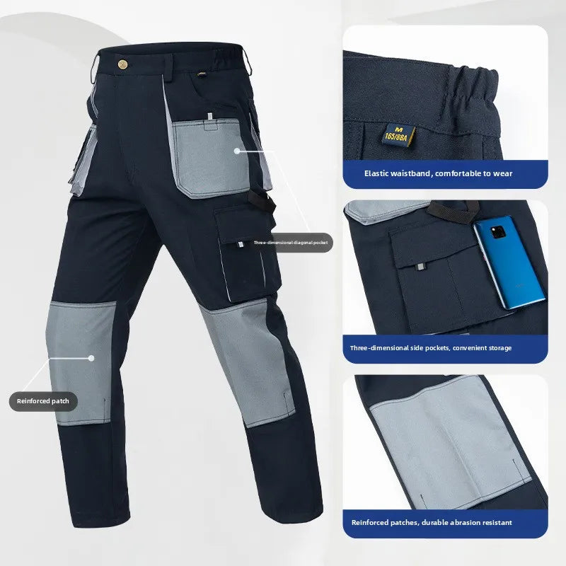 pantalon de travail homme chantier multi poches renforcé