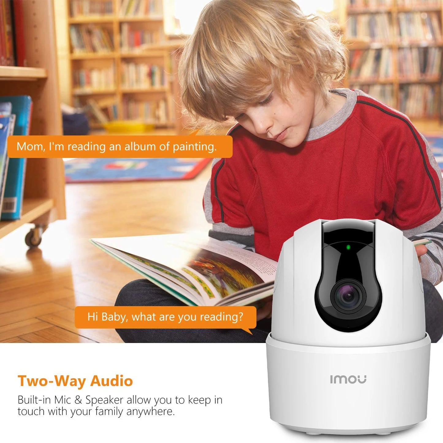 Caméra intérieure IMOU 360 °  Caméra de Surveillance WiFi PTZ