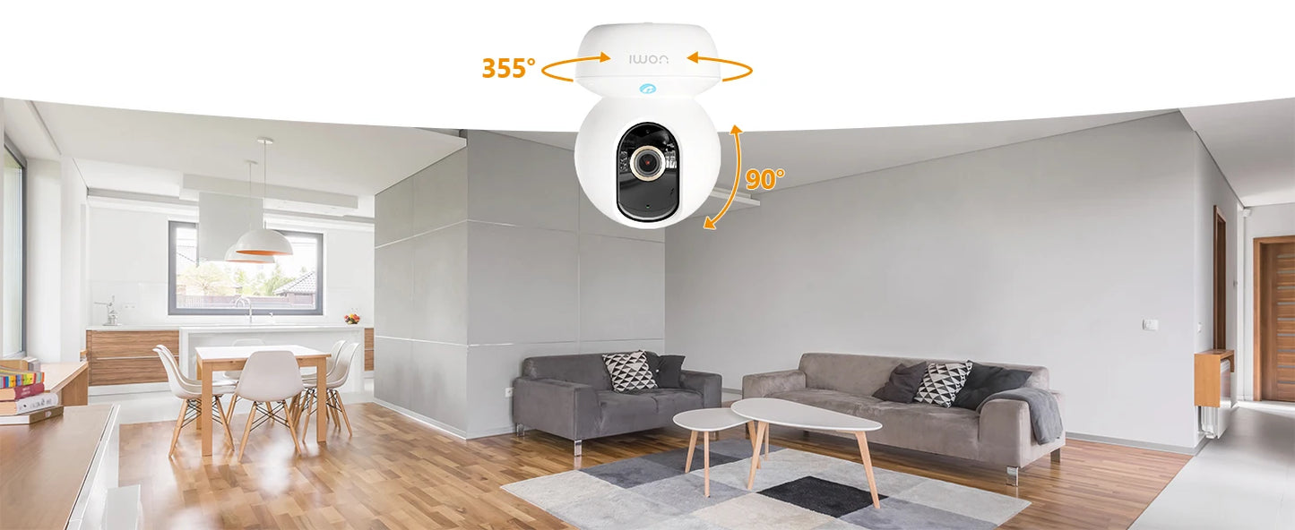 IMOU-Caméra de surveillance intérieure IP WiFi HD 3MP/5MP