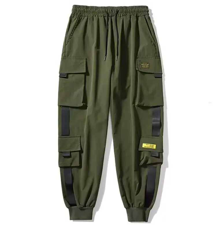 Pantalons de travail pour hommes, vêtements pour hommes à la mode pour le printemps et l'été, pantalons de travail de marque tendance pour spor pour hommes décontractés et amples