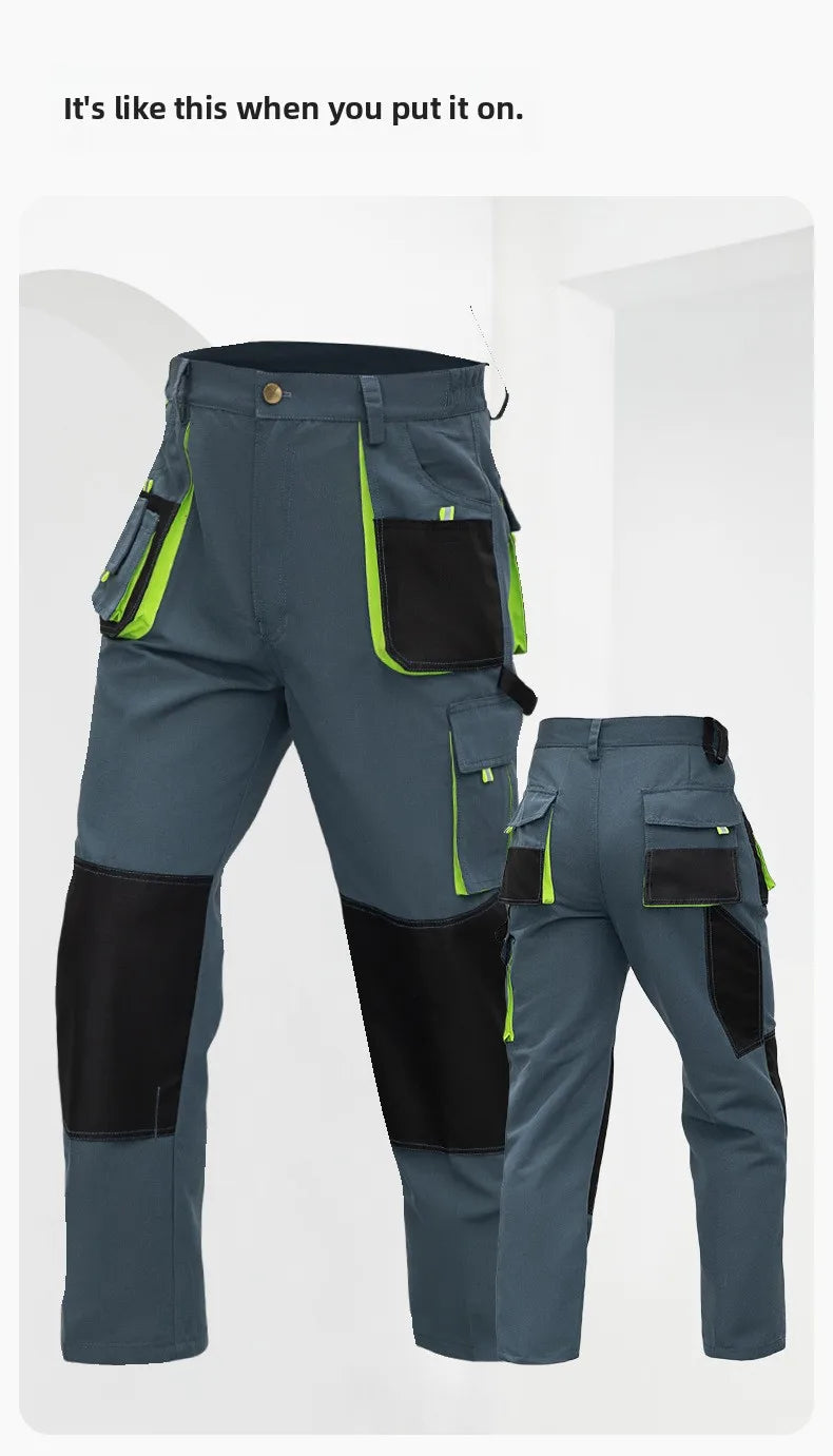 pantalon de travail homme chantier multi poches renforcé