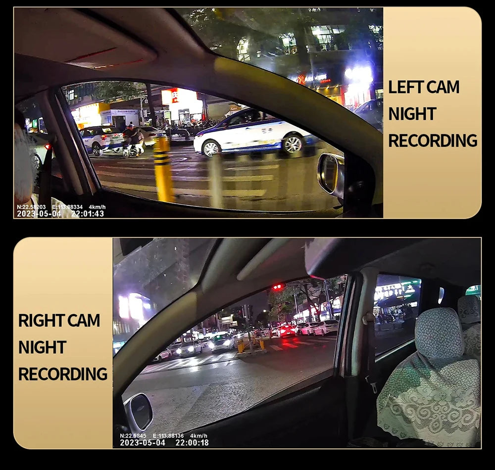 DashCam Avant arrière gauche droite