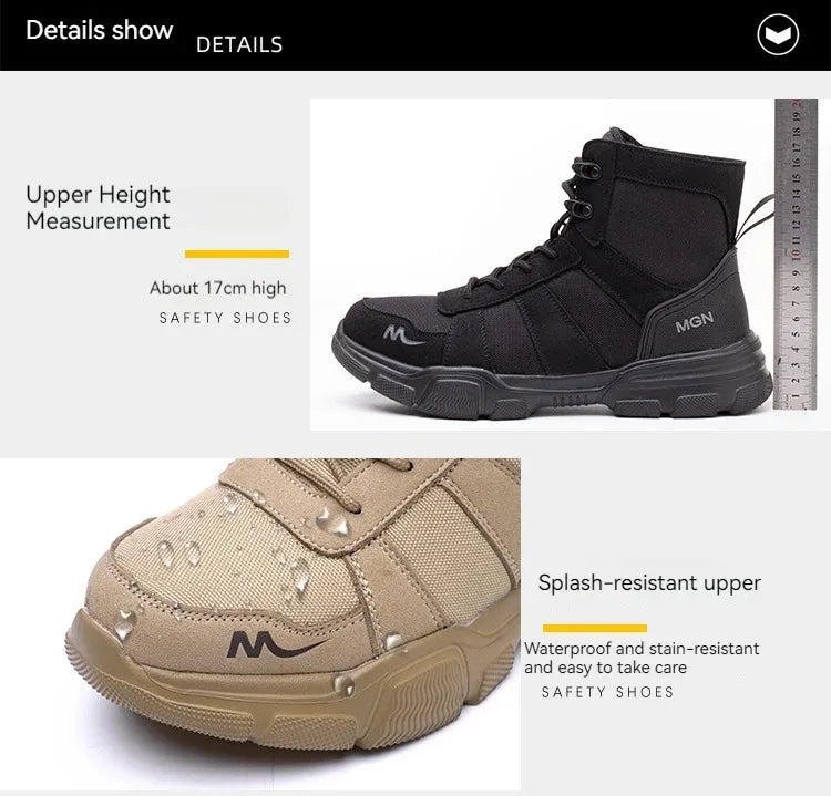 Bottes de travail chaussures de sécurité indestructibles