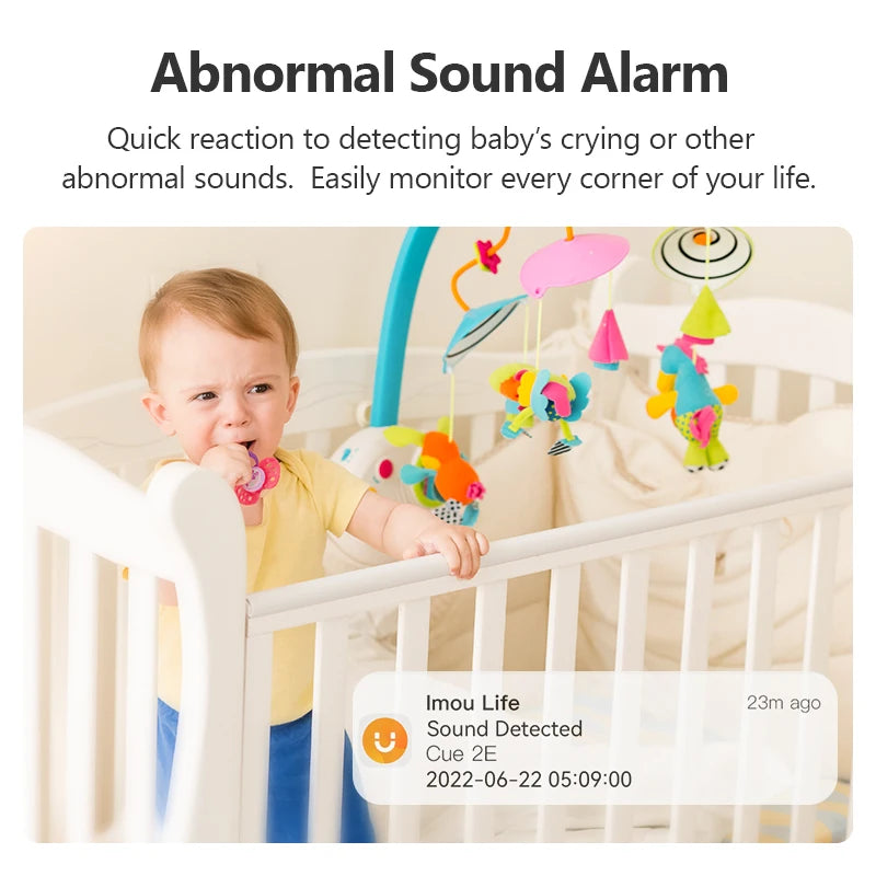 IMOU Cue 2E 3MP Wifi caméra de sécurité intérieure bébé