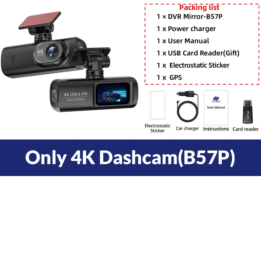 Caméra Prada UHD 4K avec GPS WiFi vision nocturne