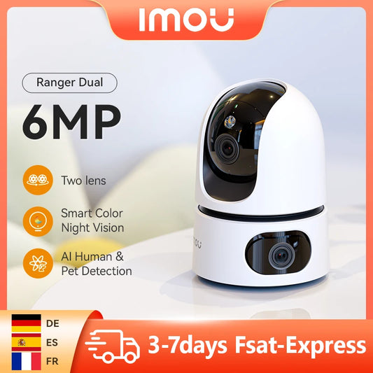 IMOU 6/8MP Ranger double caméra intérieure  Vision nocturne