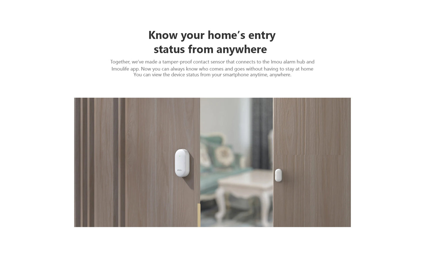 IMOU Détecteur de porte et fenêtre WiFi intelligent