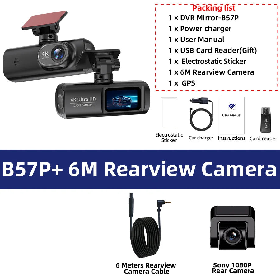 Caméra Prada UHD 4K avec GPS WiFi vision nocturne