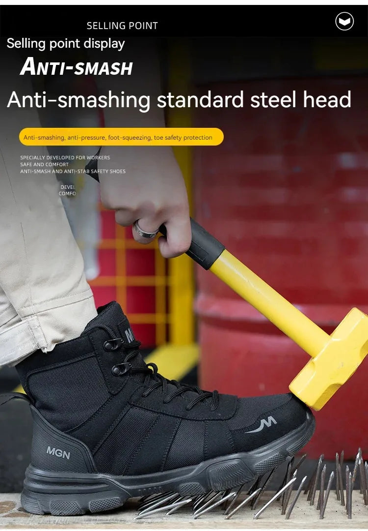 Bottes de travail chaussures de sécurité indestructibles