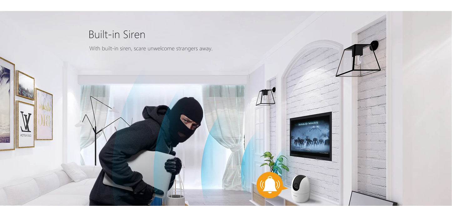 Caméra IP IMOU 4MP 1080P Ranger 2 360 °