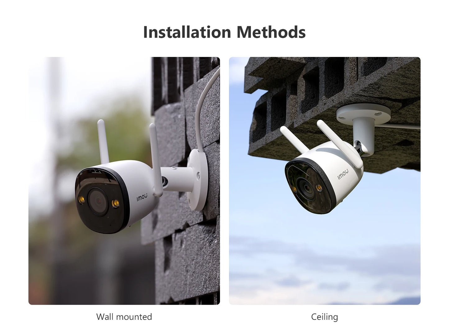 IMOU Caméra Bullet WIFI projecteur Etanche 5MP