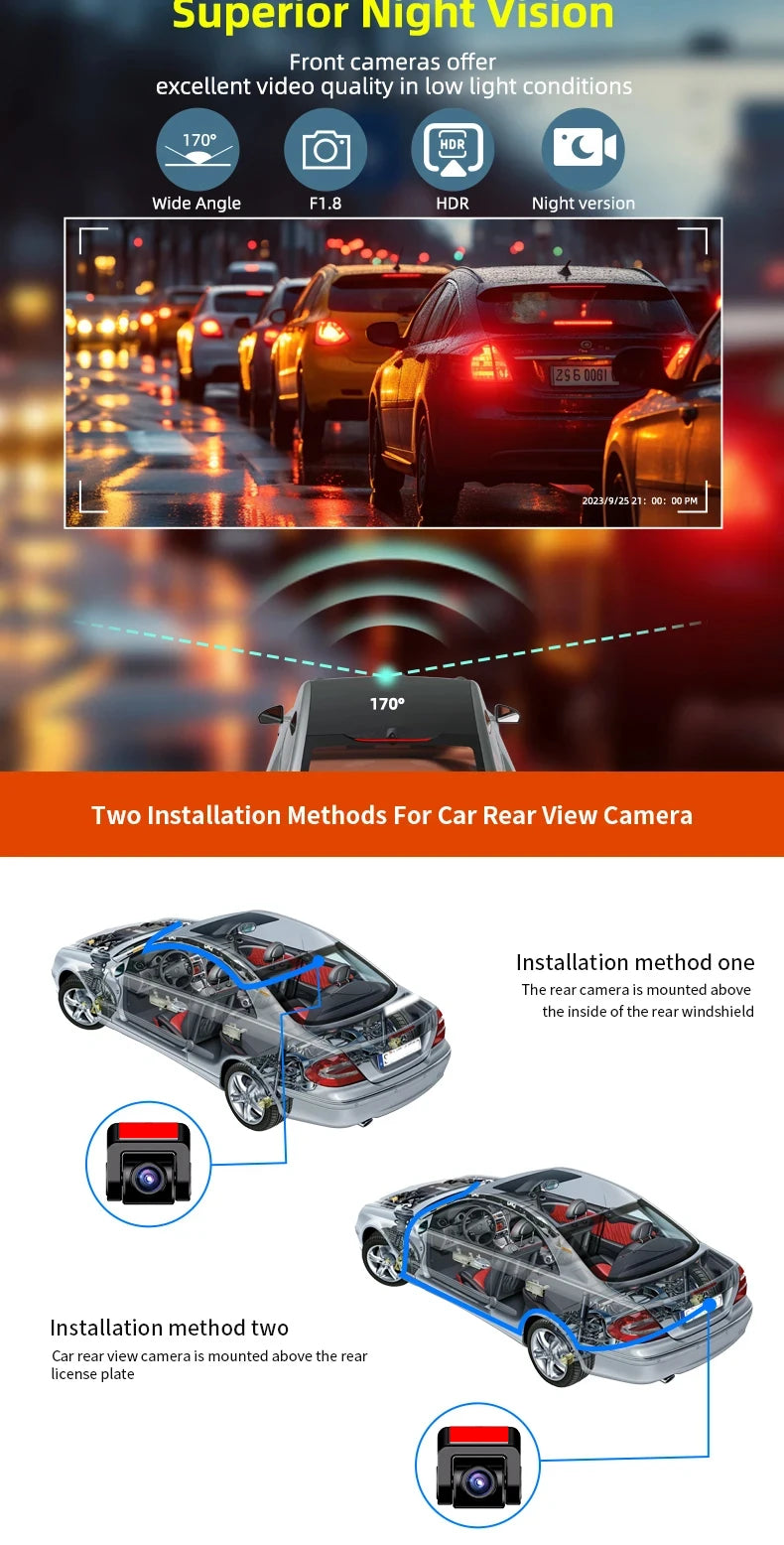 Caméra Prada UHD 4K avec GPS WiFi vision nocturne