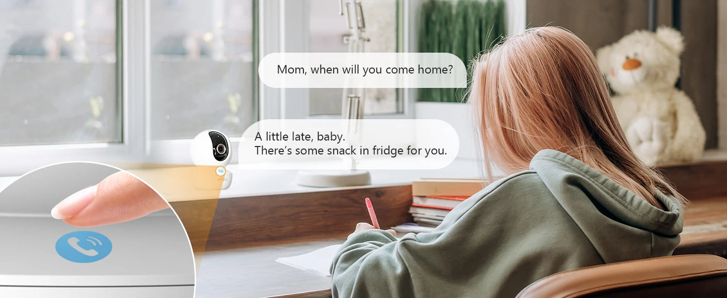 IMOU-Caméra de surveillance intérieure IP WiFi HD 3MP/5MP