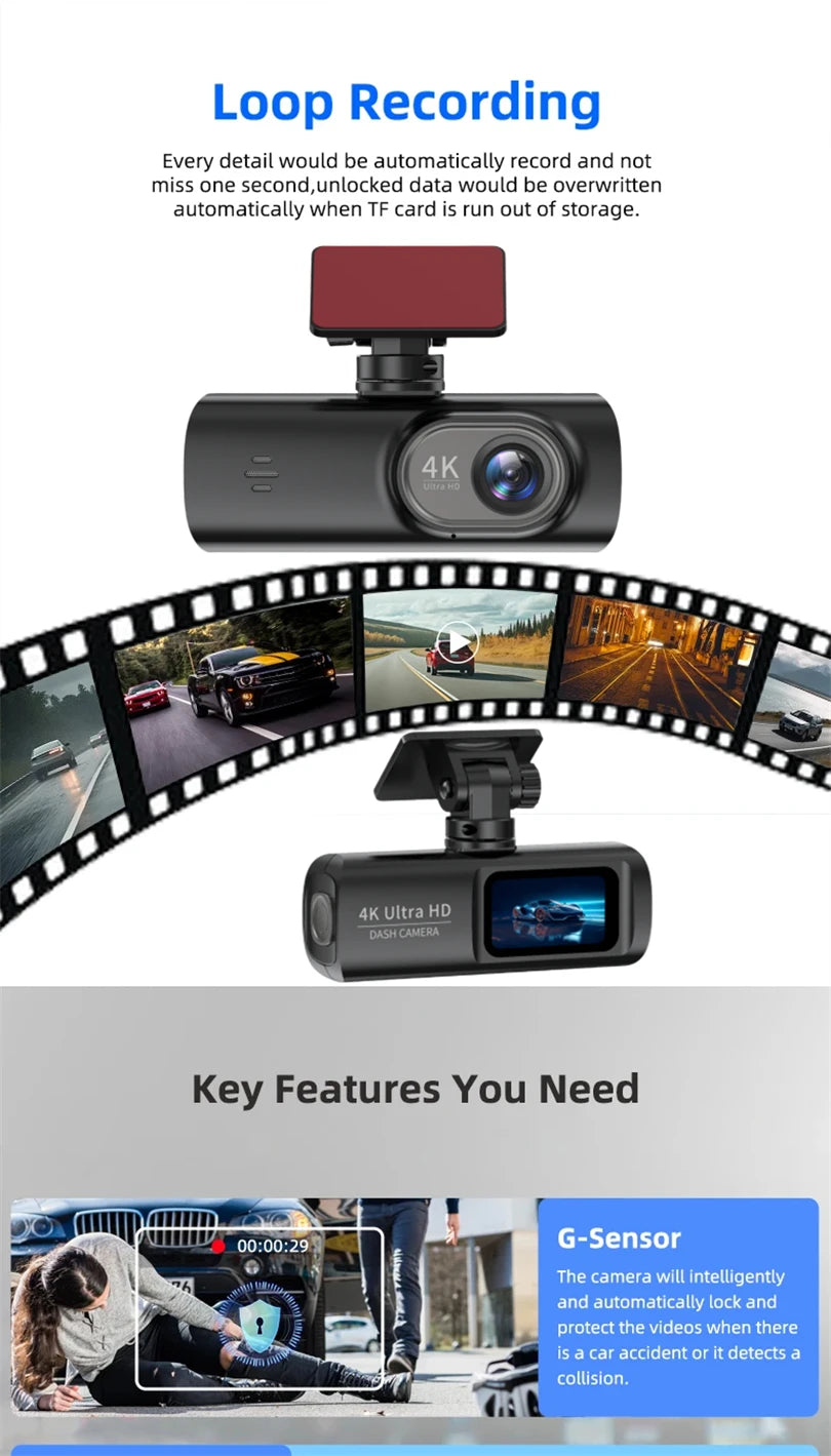 Caméra Prada UHD 4K avec GPS WiFi vision nocturne