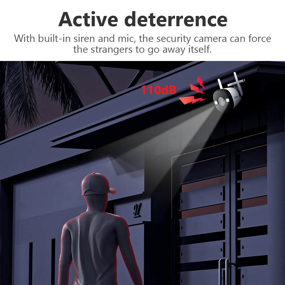 IMOU Caméra Bullet WIFI projecteur Etanche 5MP