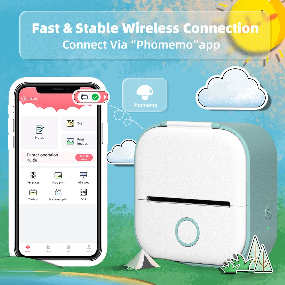 Phomemo Mini imprimante thermique Portable BT