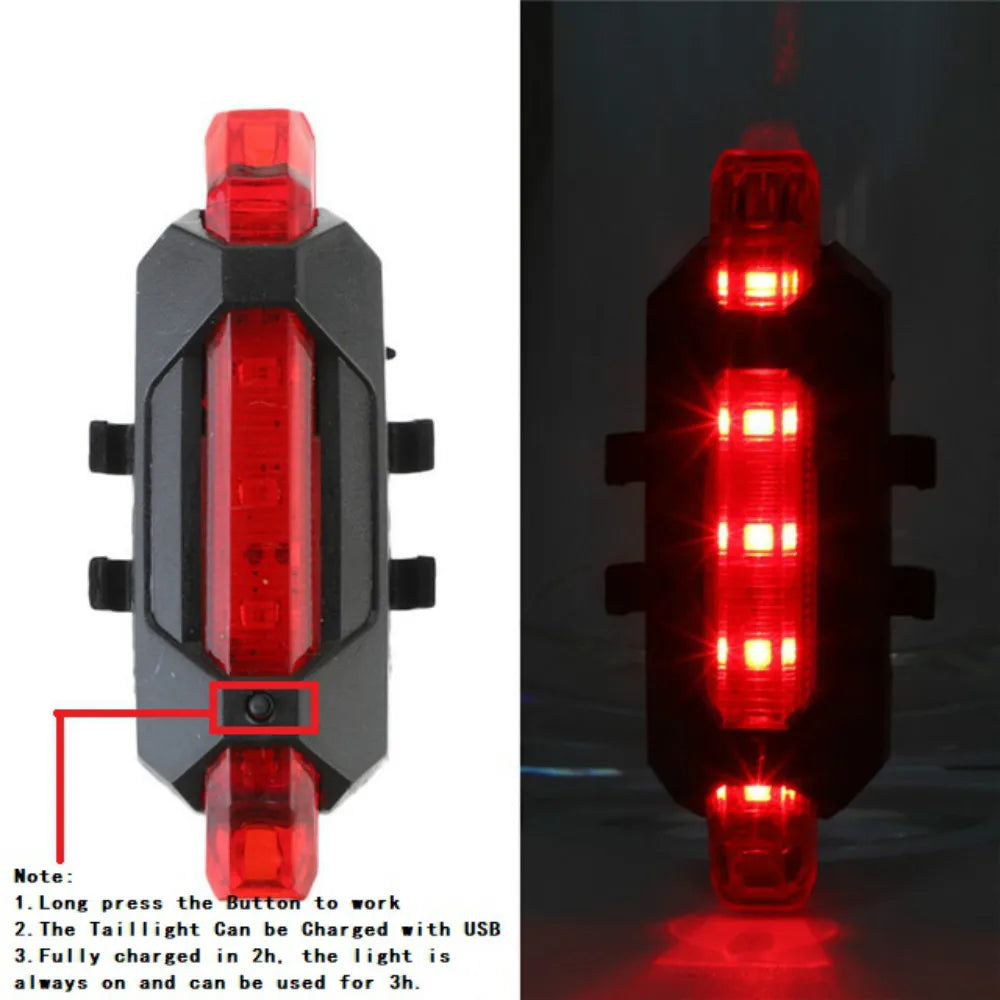 Vélo lumière USB LED Rechargeable