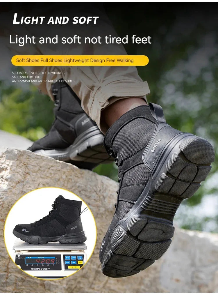 Bottes de travail chaussures de sécurité indestructibles