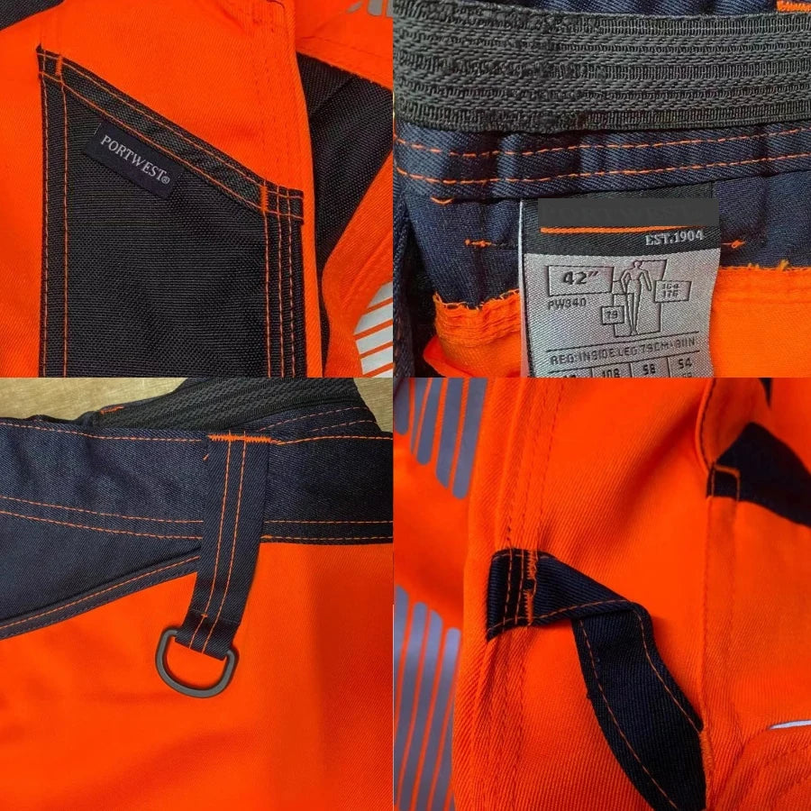 Pantalons de travail pour hommes pantalons de travail multifonctionnels pantalons de travail avec bandes réfléchissantes