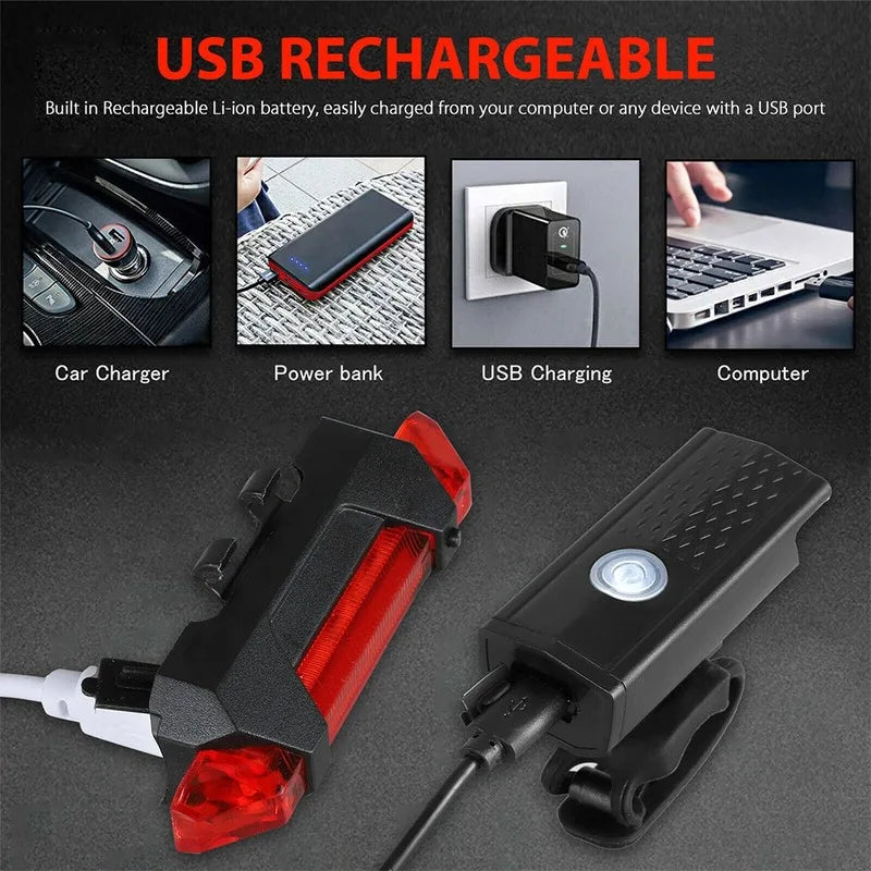 Vélo lumière USB LED Rechargeable