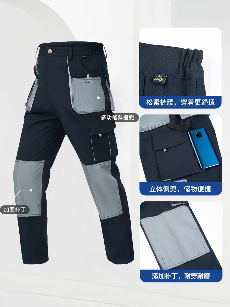 Pantalons de travail pantalons de travail pour hommes pantalons Cargo hommes vêtements de travail multi-poches randonnée en plein air pantalons de jogging poches fonctionnelles pantalons
