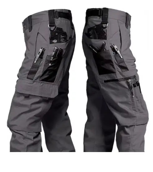 multi-pocket work pants for men