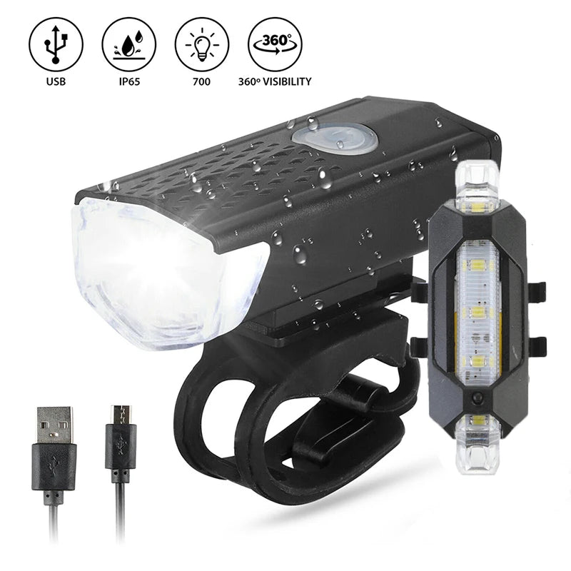 Vélo lumière USB LED Rechargeable