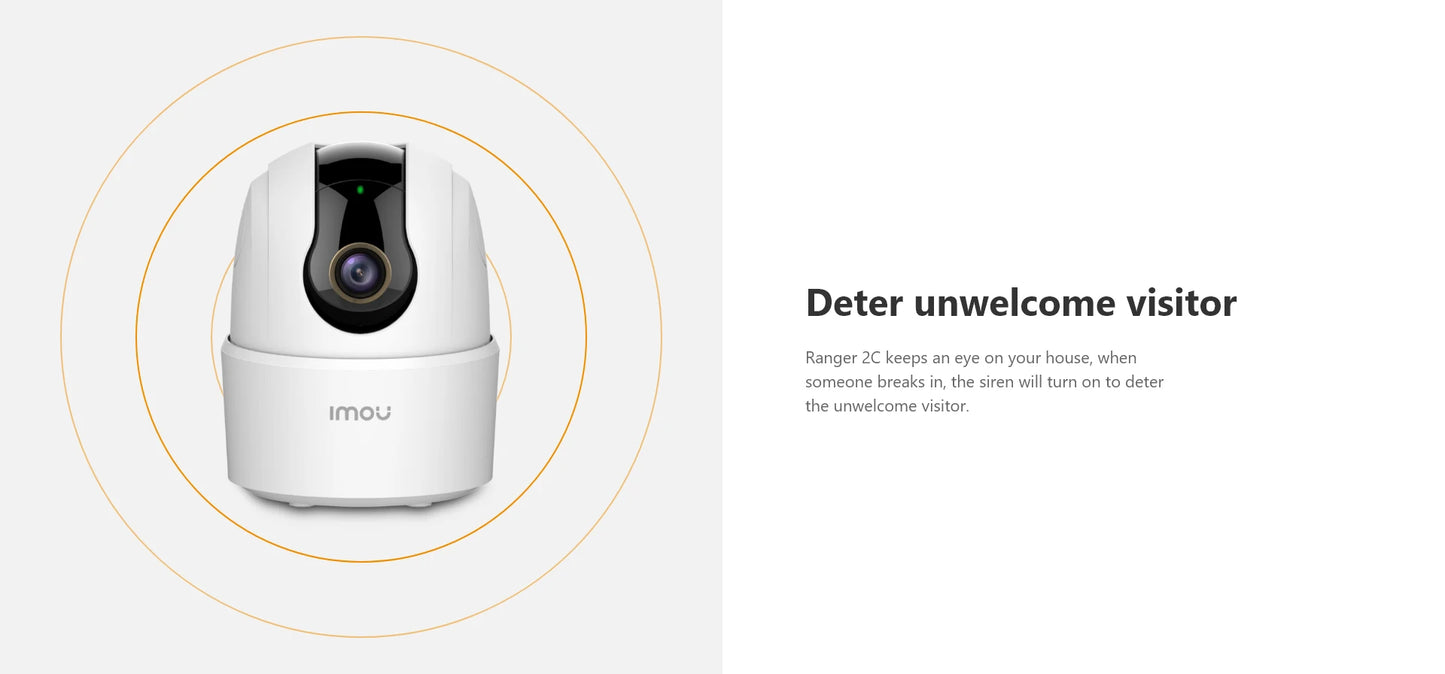 IMOU Caméra Ranger  5MP Wifi Sécurité 360 °  Audio