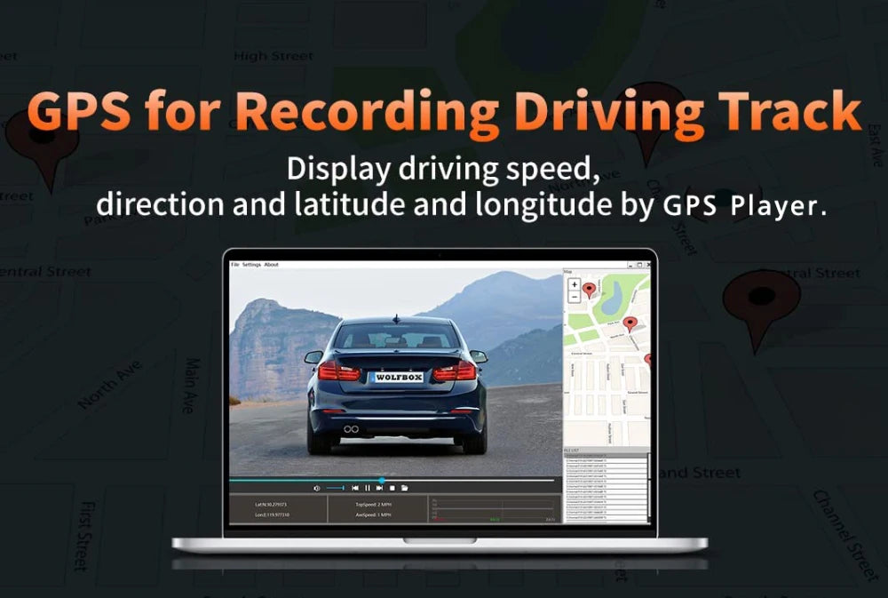 Carplay Android Auto Dash Cam GPS WIFI BT  11 " 4K 2160P voiture Dvr