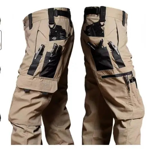 multi-pocket work pants for men