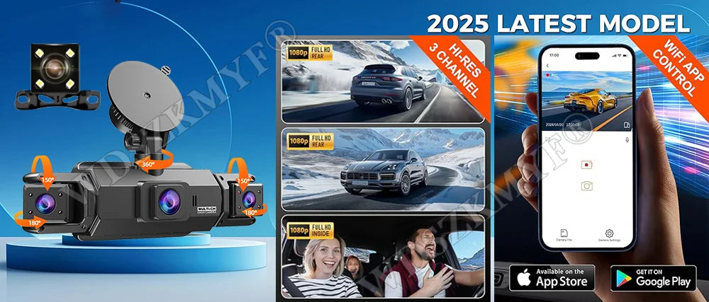 DashCam Avant arrière gauche droite