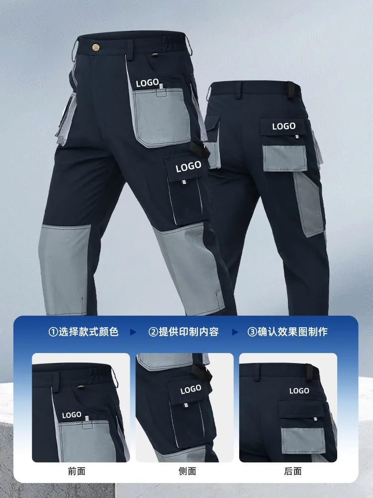 Pantalons de travail pantalons de travail pour hommes pantalons Cargo hommes vêtements de travail multi-poches randonnée en plein air pantalons de jogging poches fonctionnelles pantalons