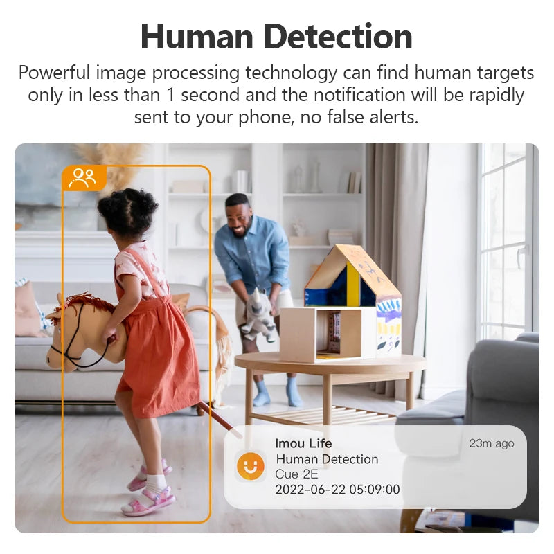 IMOU Cue 2E 3MP Wifi caméra de sécurité intérieure bébé