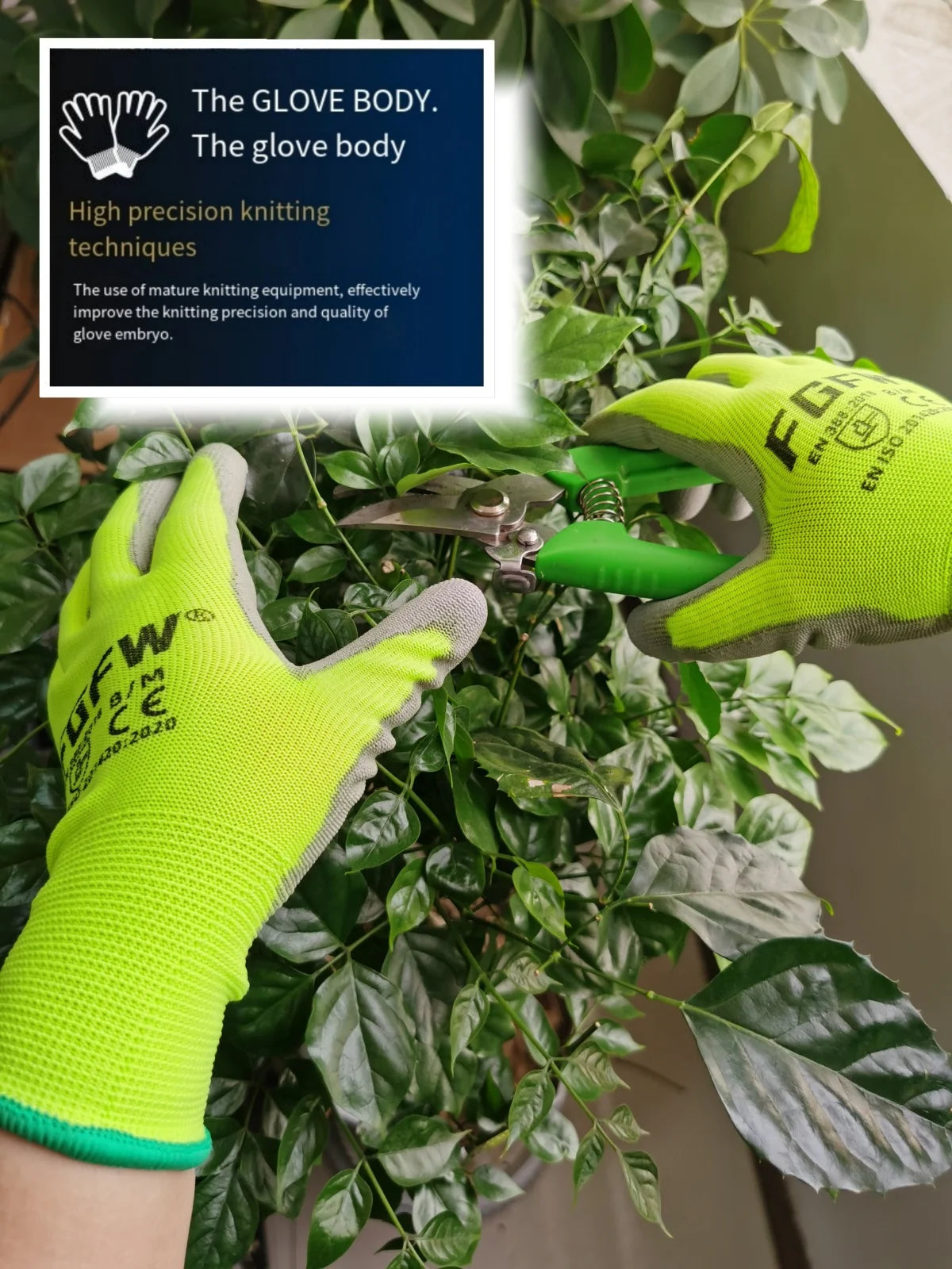 10 paires de gants de travail enduits de PU – certifiés SO20471,