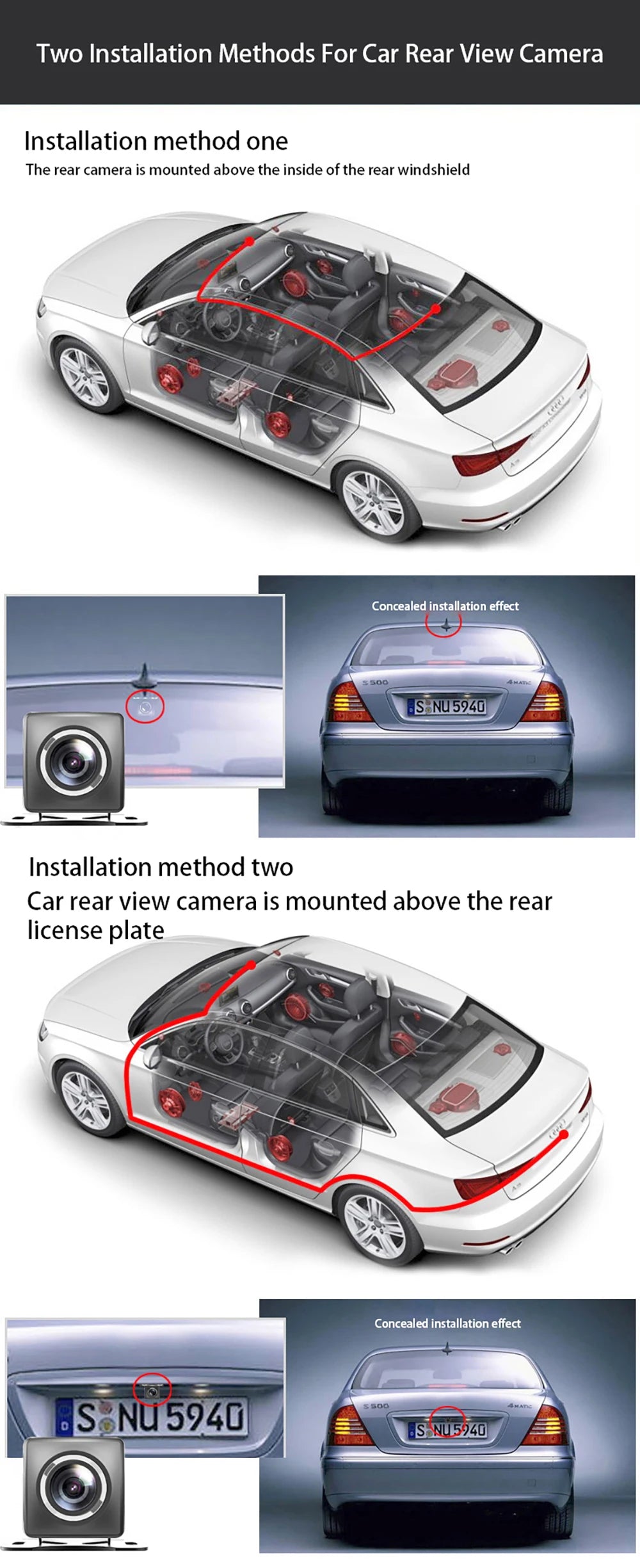 Carplay Android Auto Dash Cam GPS WIFI BT  11 " 4K 2160P voiture Dvr