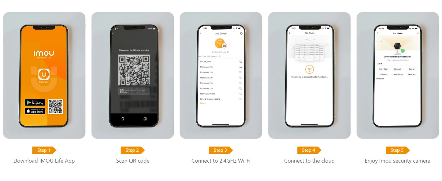IMOU Cue 2E 3MP Wifi caméra de sécurité intérieure bébé