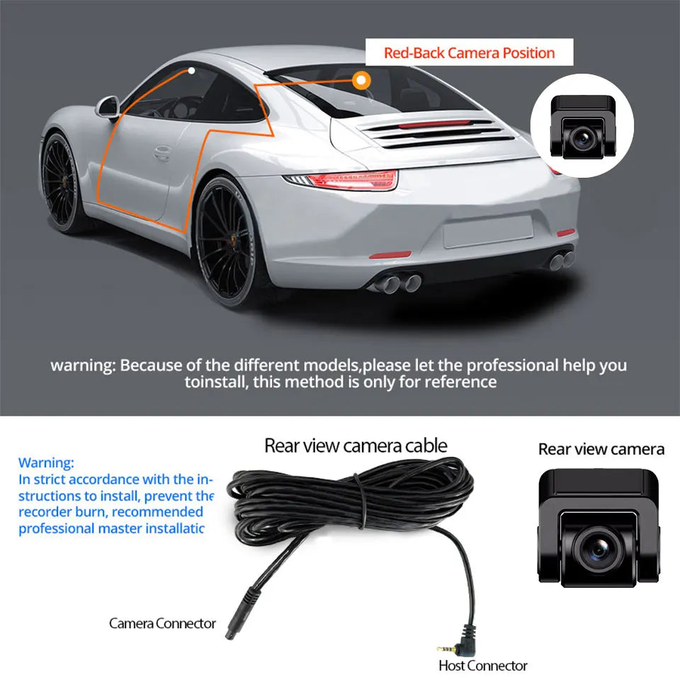 Mini DashCam 4K voiture vidéo  caméra arrière WIFI GPS
