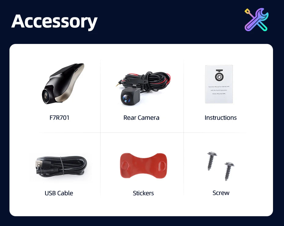 Nouveau Dashcam 1080P  Mini 120 °  Support Android