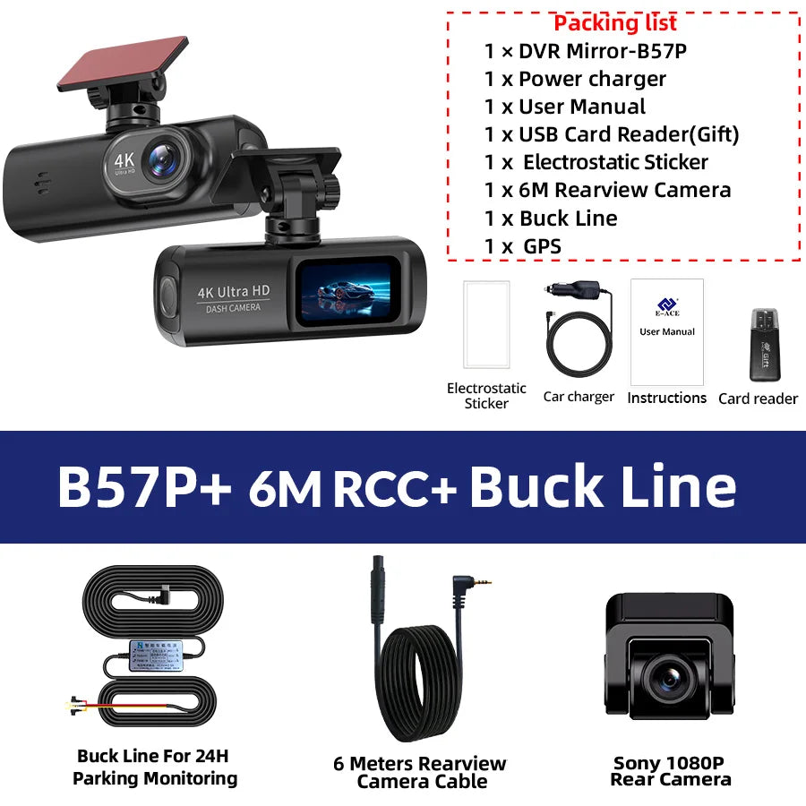 Caméra Prada UHD 4K avec GPS WiFi vision nocturne
