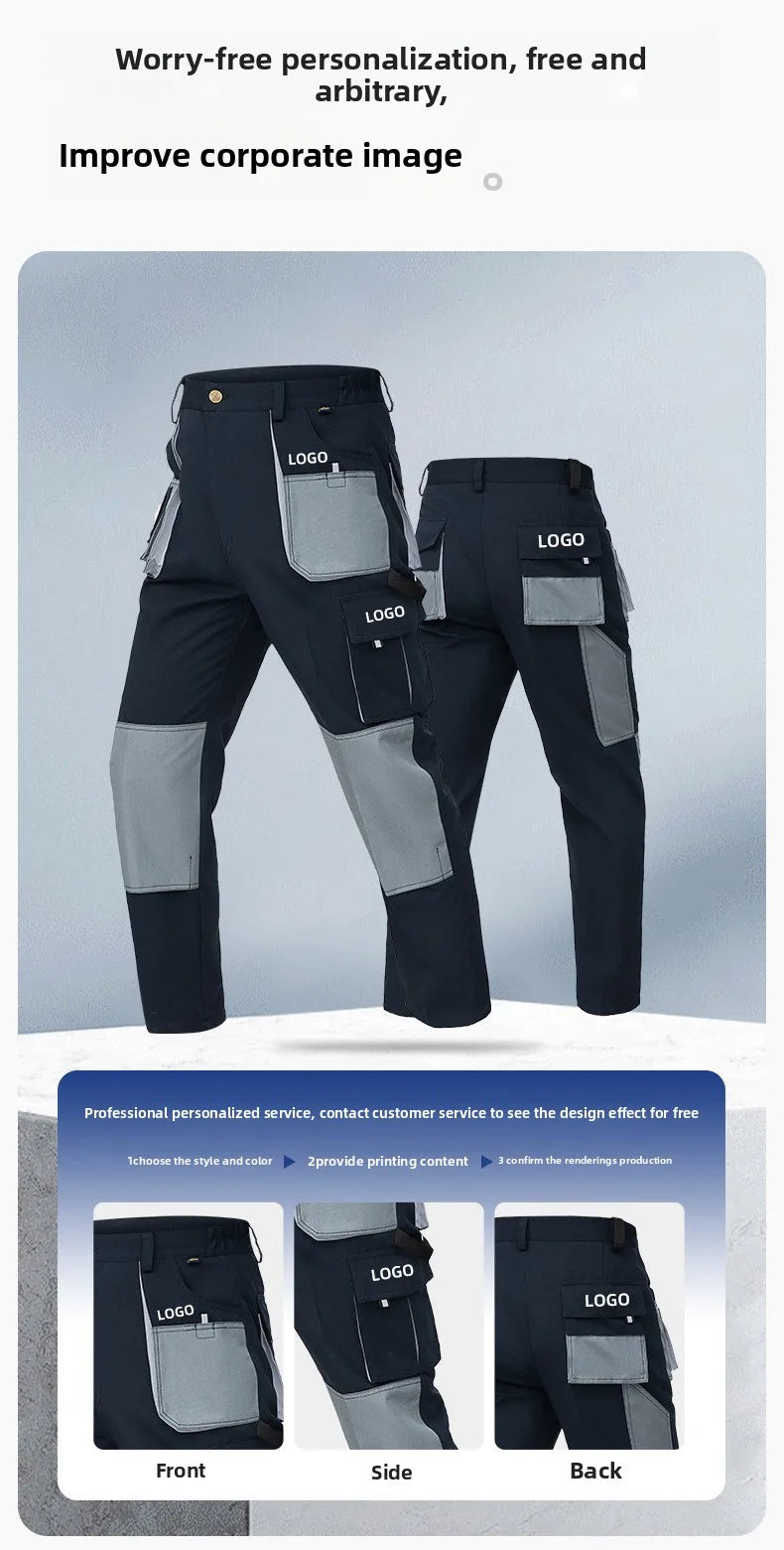 pantalon de travail homme chantier multi poches renforcé