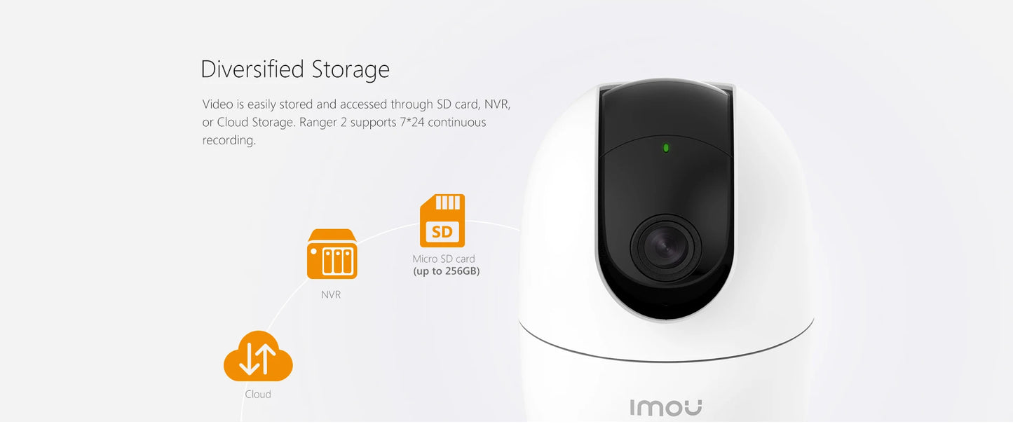 Caméra IP IMOU 4MP 1080P Ranger 2 360 °