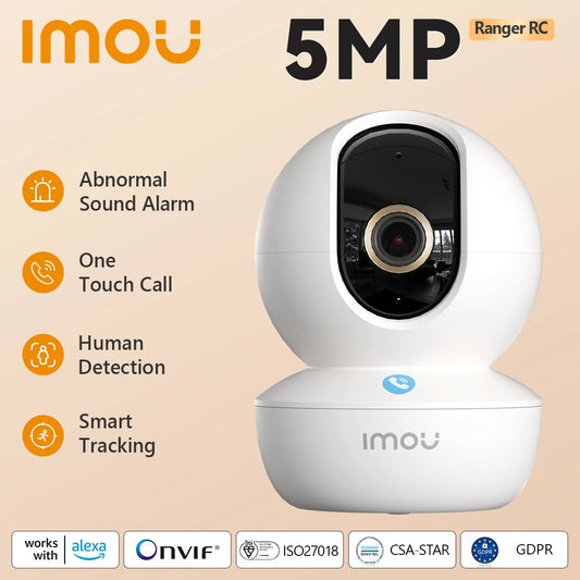 IMOU-Caméra de surveillance intérieure IP WiFi HD 3MP/5MP